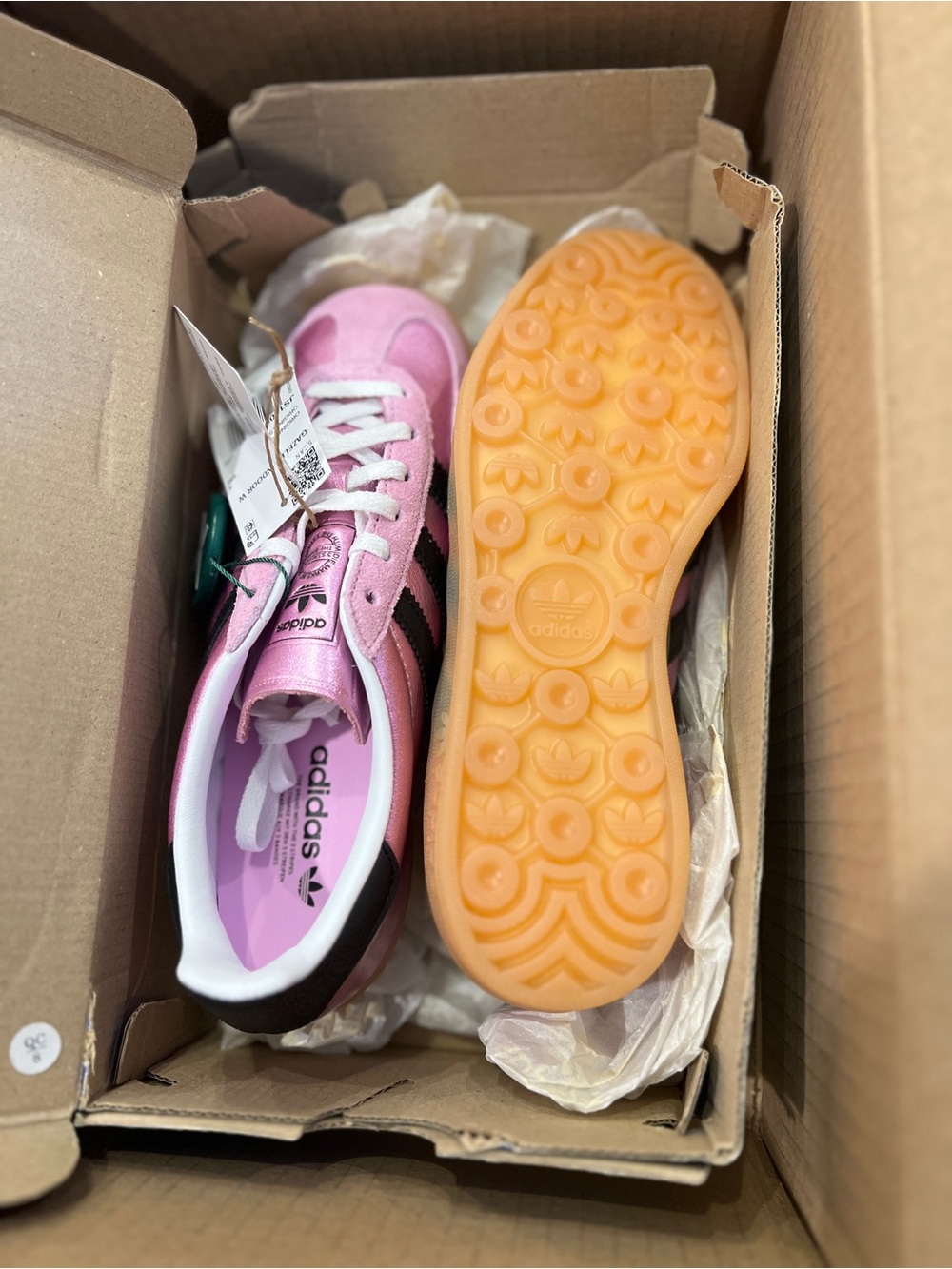 Adidas Gazelle Indoor Purple Black Sz 5.5 NEW - Picture 2 of 6